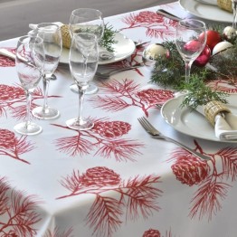 Pili Deco.Mantel antimanchas jardines agua