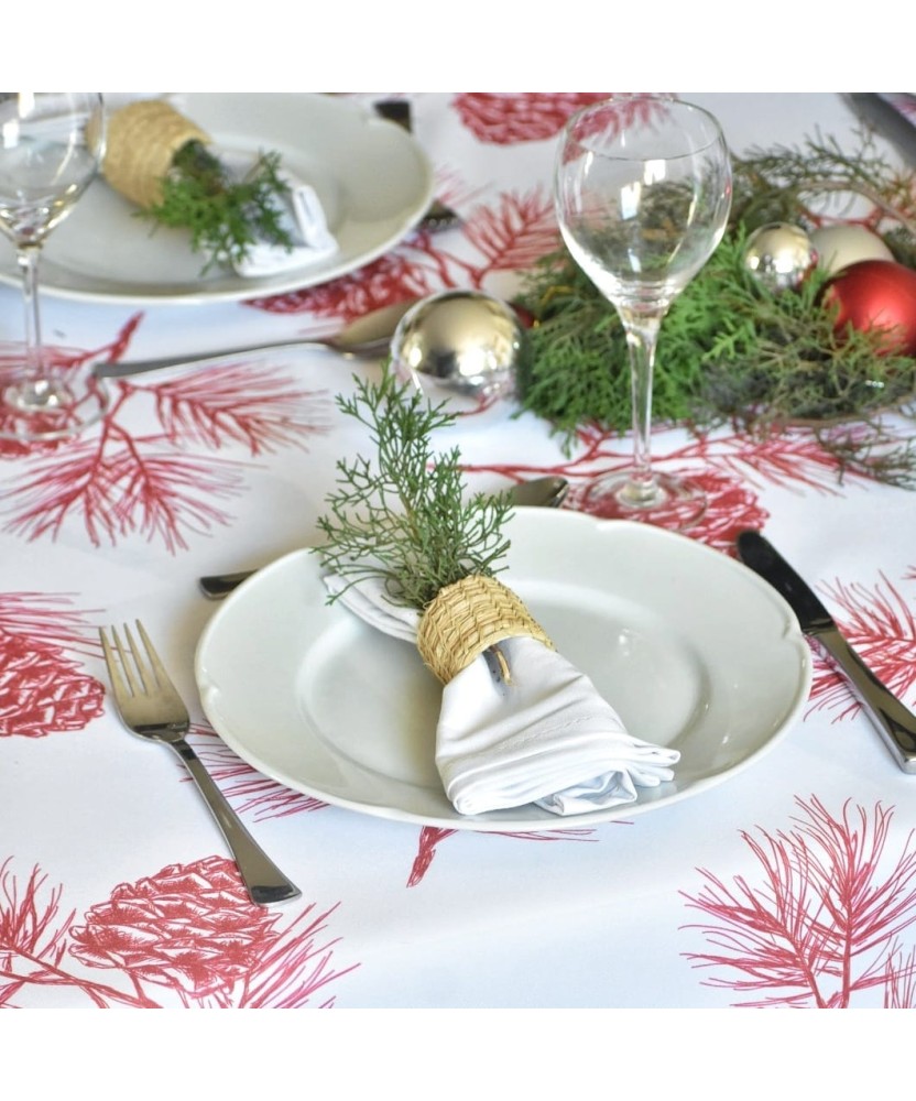 Pili Deco.Mantel antimanchas jardines agua