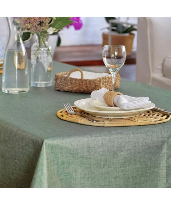 Pili Deco.Mantel Impermeable liso verde