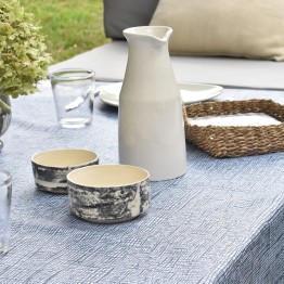 Mantel impermeable tramado gris | Pili Deco