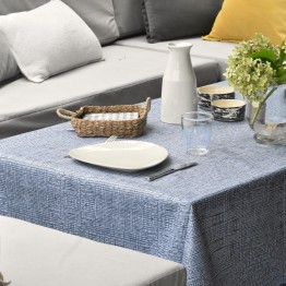 Mantel impermeable tramado gris | Pili Deco