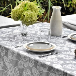 Mantel impermeable ginkgo gris | Pili Deco