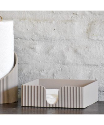 Servilletero ranurado beige | Pili Deco