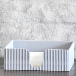 Servilletero ranurado gris | Pili Deco
