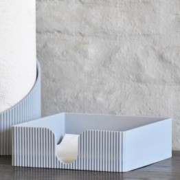 Servilletero ranurado gris | Pili Deco