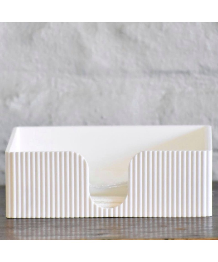 Servilletero ranurado blanco | Pili Deco