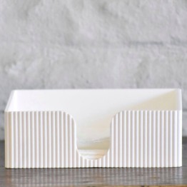 Servilletero ranurado blanco | Pili Deco