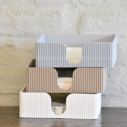 Servilletero ranurado blanco | Pili Deco