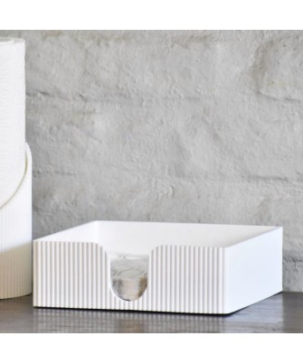 Servilletero ranurado blanco | Pili Deco