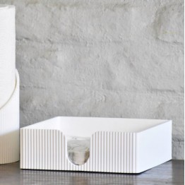 Servilletero ranurado blanco | Pili Deco