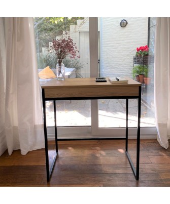 Escritorio con tapa plegable negro | Pili Deco