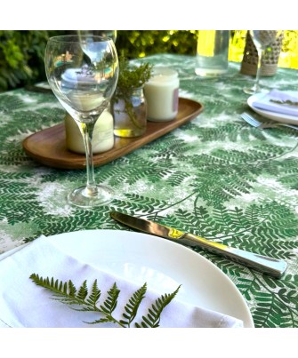 Pili Deco.Mantel antimanchas helechos