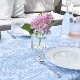 Mantel antimanchas jardines aqua | Pili Deco