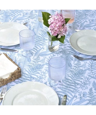 Mantel antimanchas jardines aqua | Pili Deco