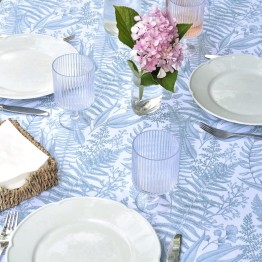 Mantel antimanchas jardines aqua | Pili Deco