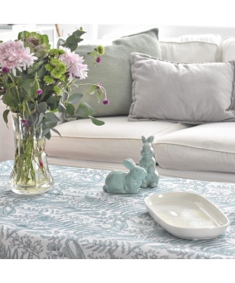 Mantel antimanchas jardines aqua | Pili Deco