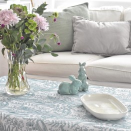 Mantel antimanchas jardines aqua | Pili Deco