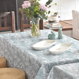 Mantel antimanchas jardines aqua | Pili Deco