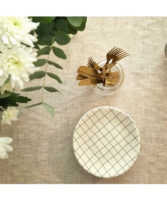 Pili Deco.Mantel antimanchas beige tostado