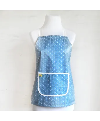 Delantal lunares azules impermeable | Pili Deco