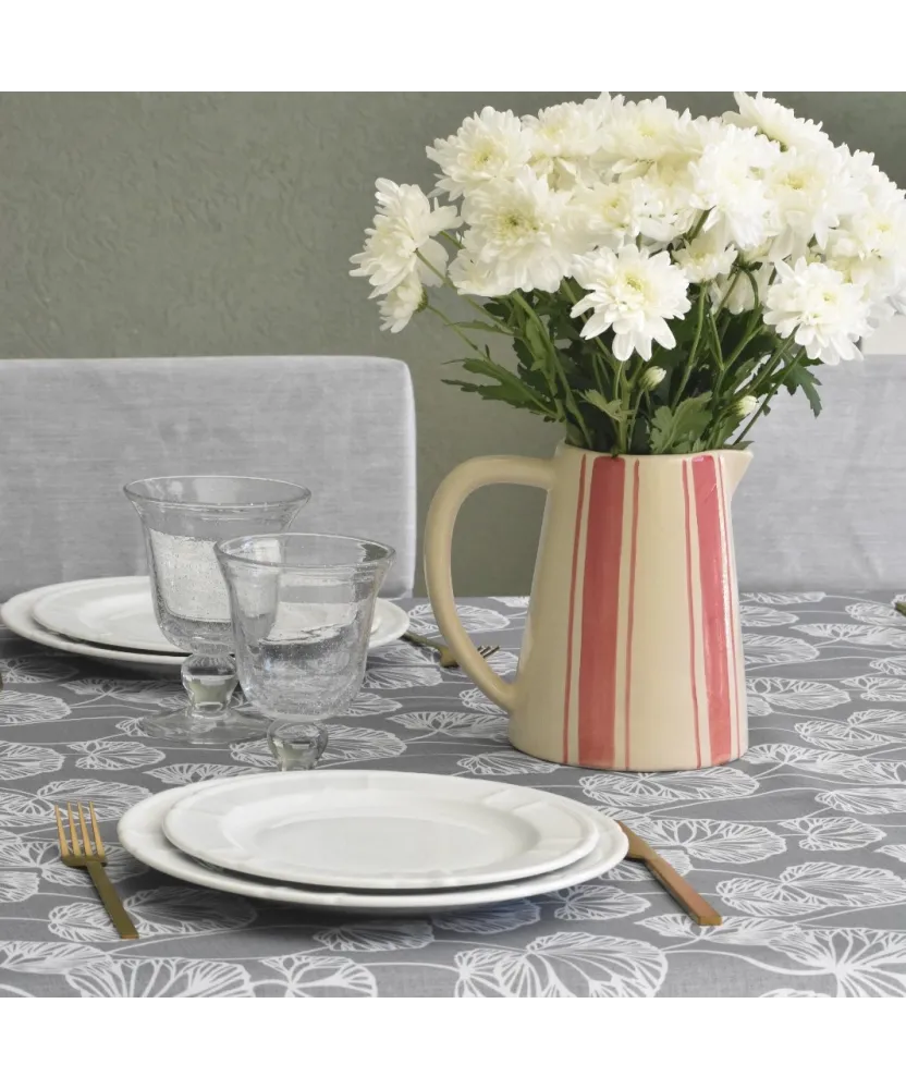 Mantel impermeable ginkgo gris | Pili Deco