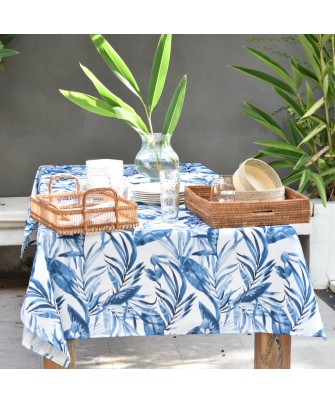 Mantel antimanchas acuarela azul | Pili Deco
