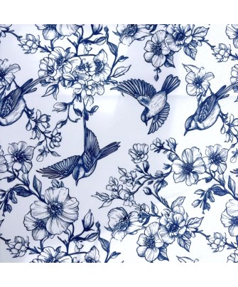 Mantel antimanchas pájaro azul | Pili Deco
