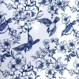 Mantel antimanchas pájaro azul | Pili Deco