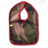 Babero militar borde rojo