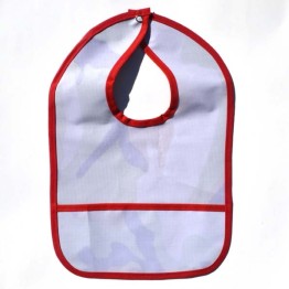 Babero militar borde rojo