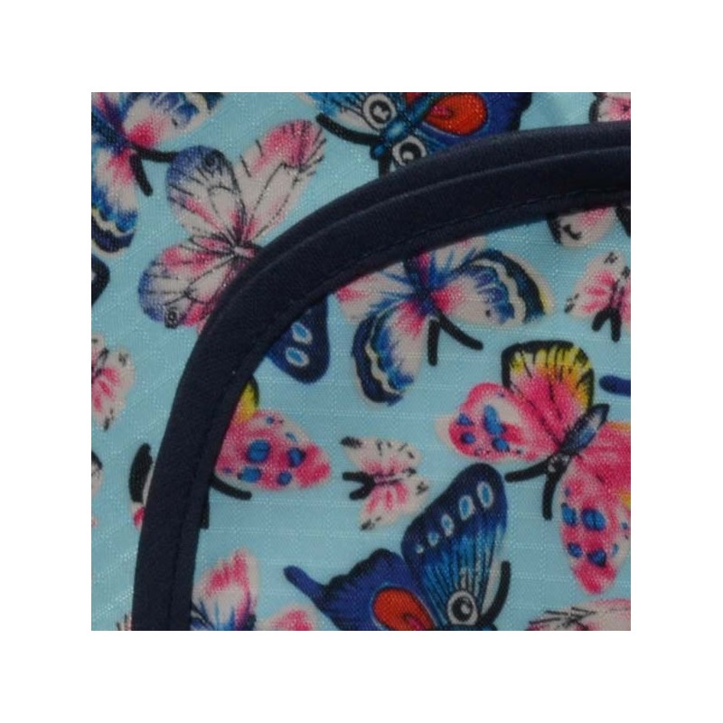 Mantel Impermeable mariposas celestes borde azul Mantel Impermeable mariposas celestes borde azul