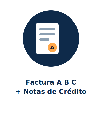 Factura A, B, C y Notas de Crédito